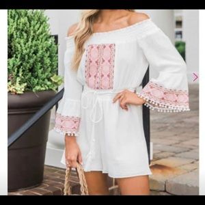 Brand new white romper